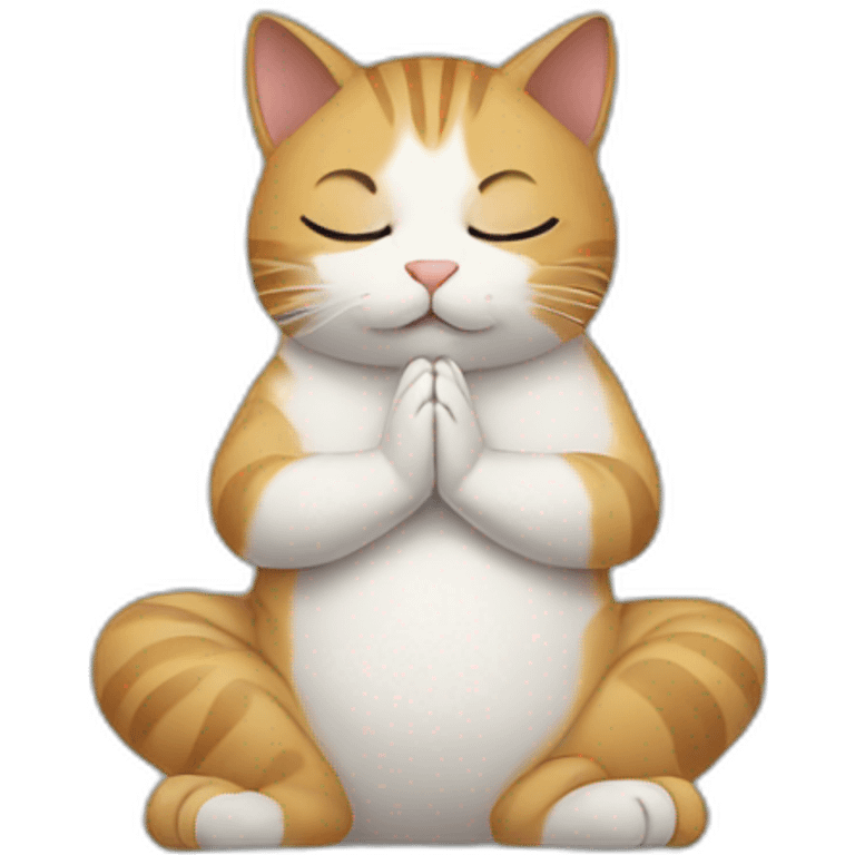 Cat praying emoji