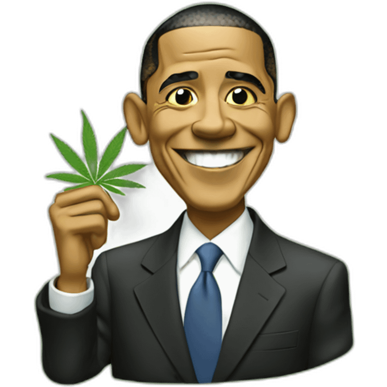 President Obama cannabis emoji