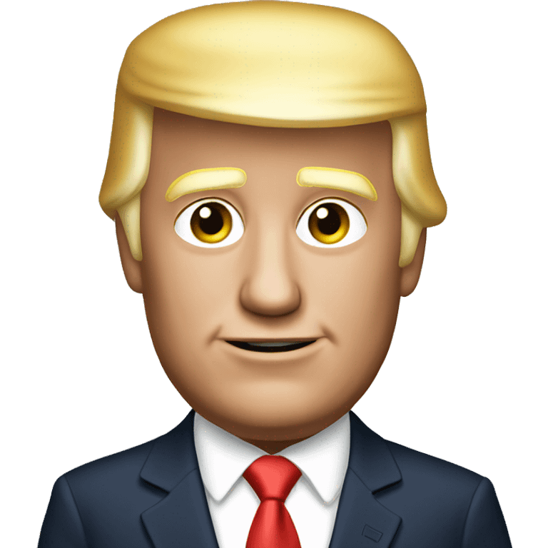 a trump in white house emoji