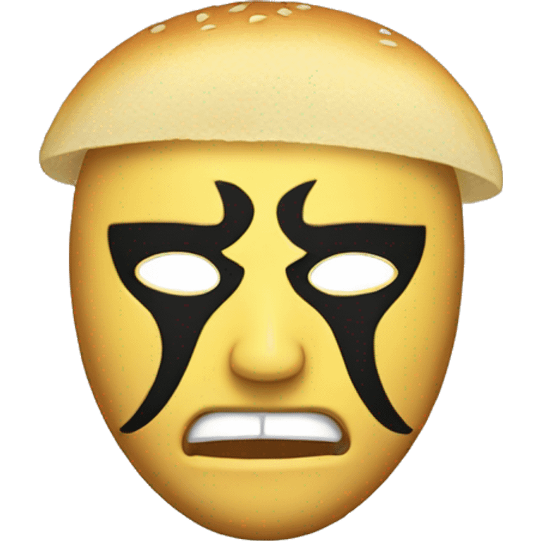 Arepa amarilla sin cara emoji