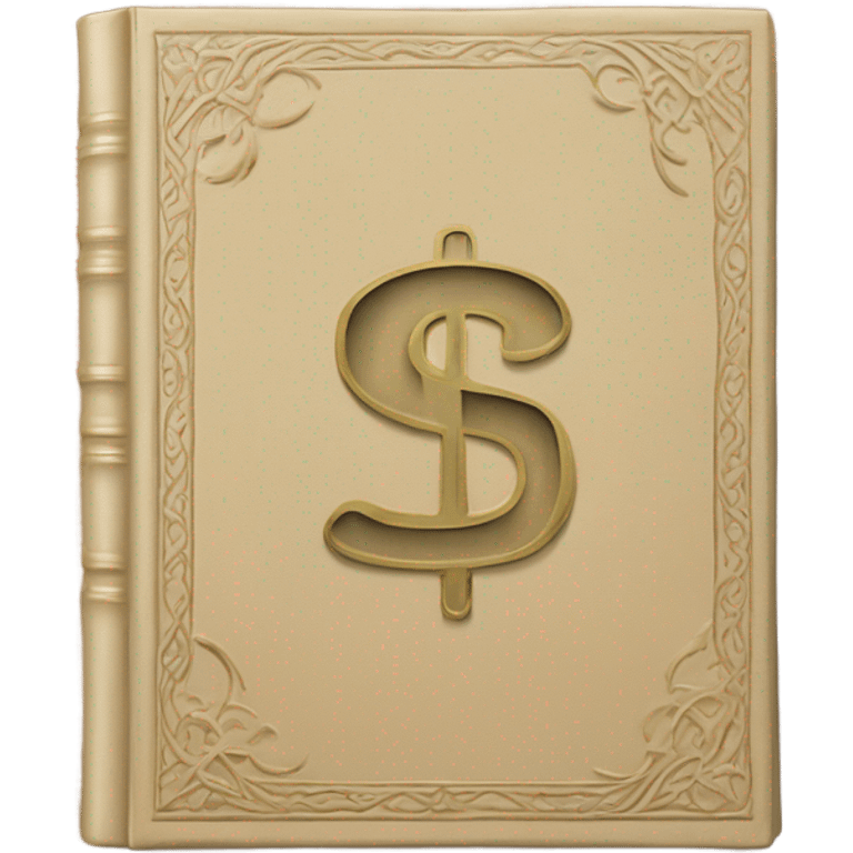 A book with dollar sign emoji