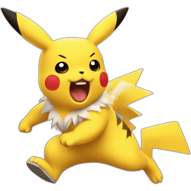 rushing pikachu emoji