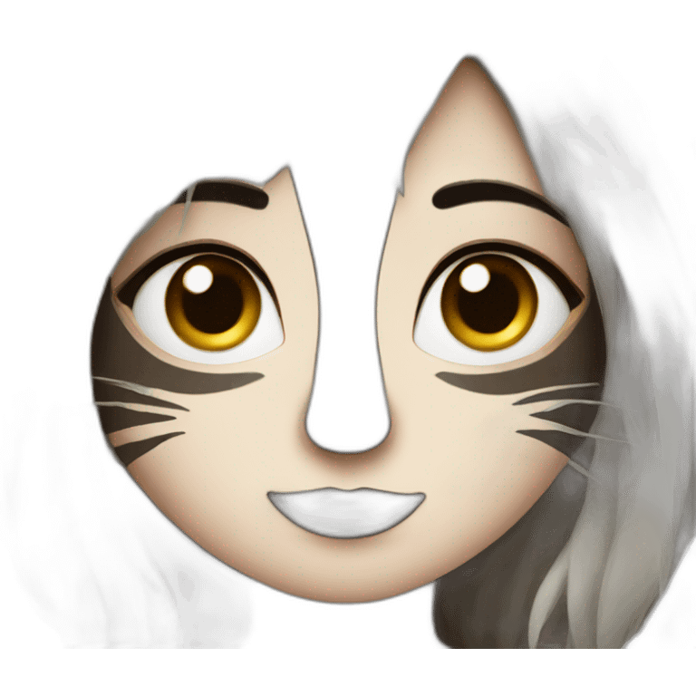 Racoon girl emoji