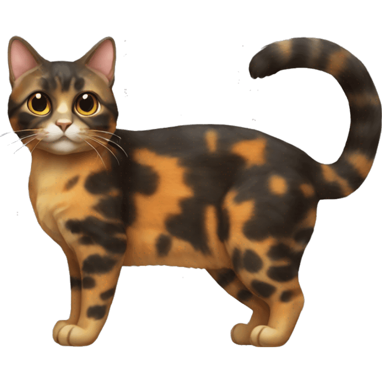 Tortoiseshell Cat Breed Full Body emoji