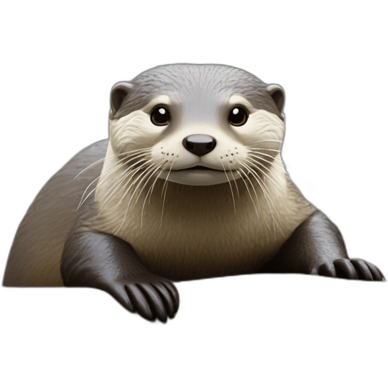 Loutre sur tortu emoji