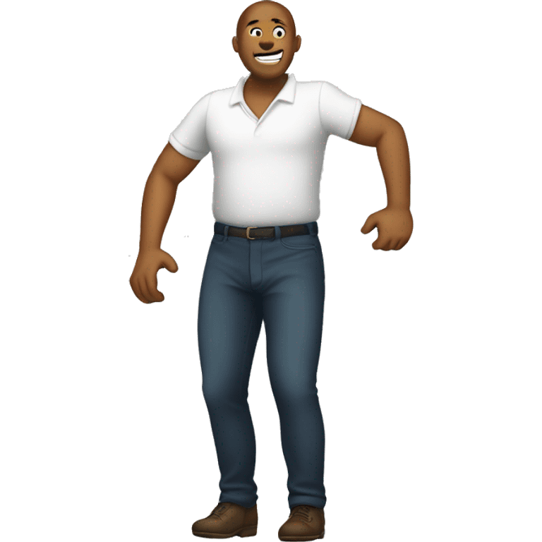 a man rotating his hips emoji