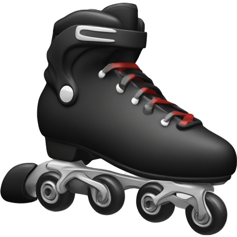 a black rollerblade inline skate emoji