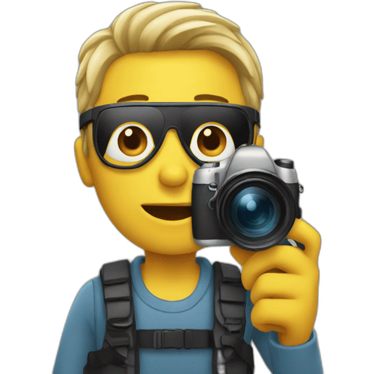 man with camera emoji