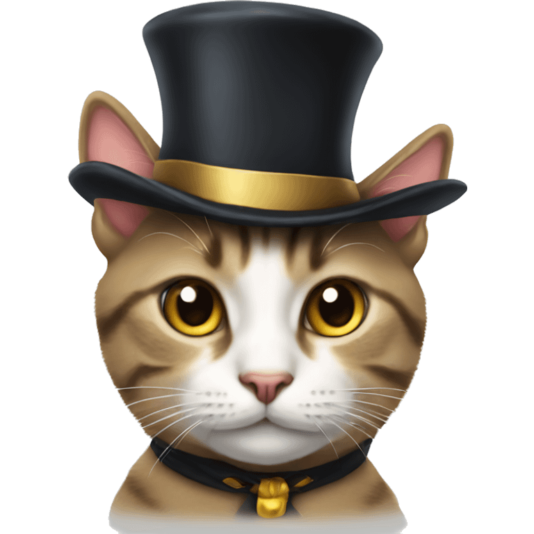 cat with a tophat emoji