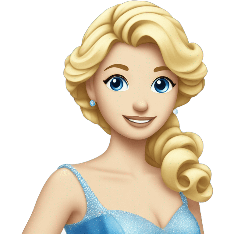 Cinderella with blonde hair emoji