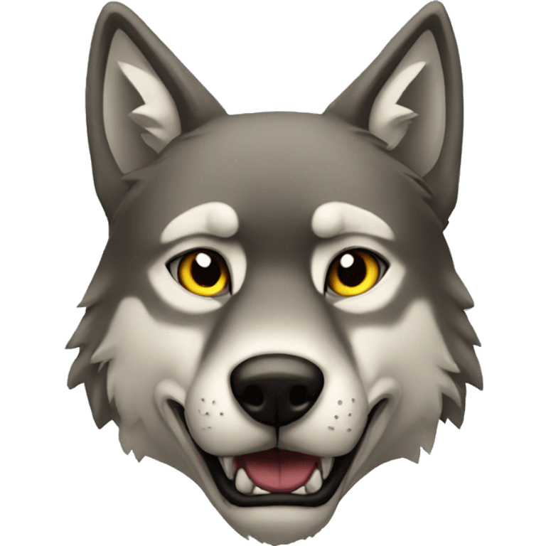 Gangsta wolf emoji