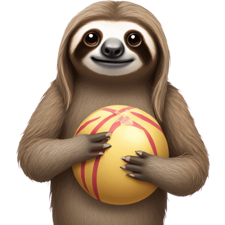 Sloth with fake nails wearing a ball gown  emoji