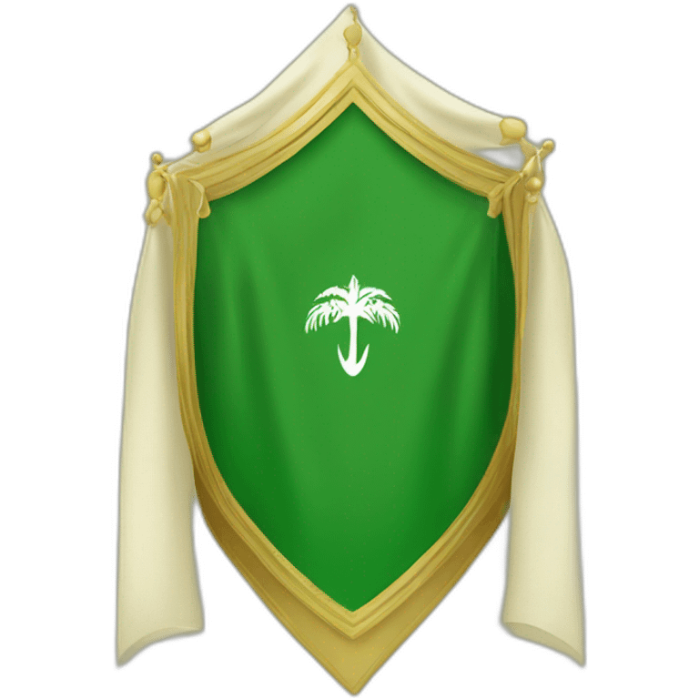 Golden arab saudi flag emoji