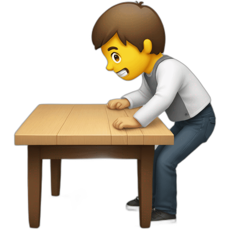 person breaking table emoji