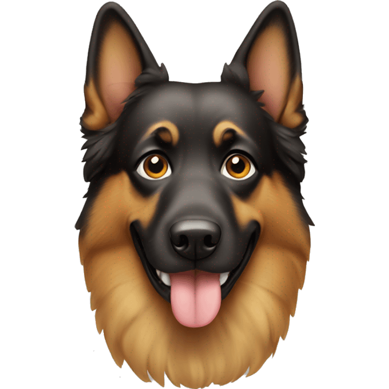 Big kind German dog  emoji