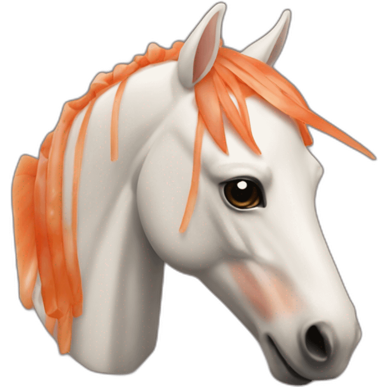 horse sashimi emoji