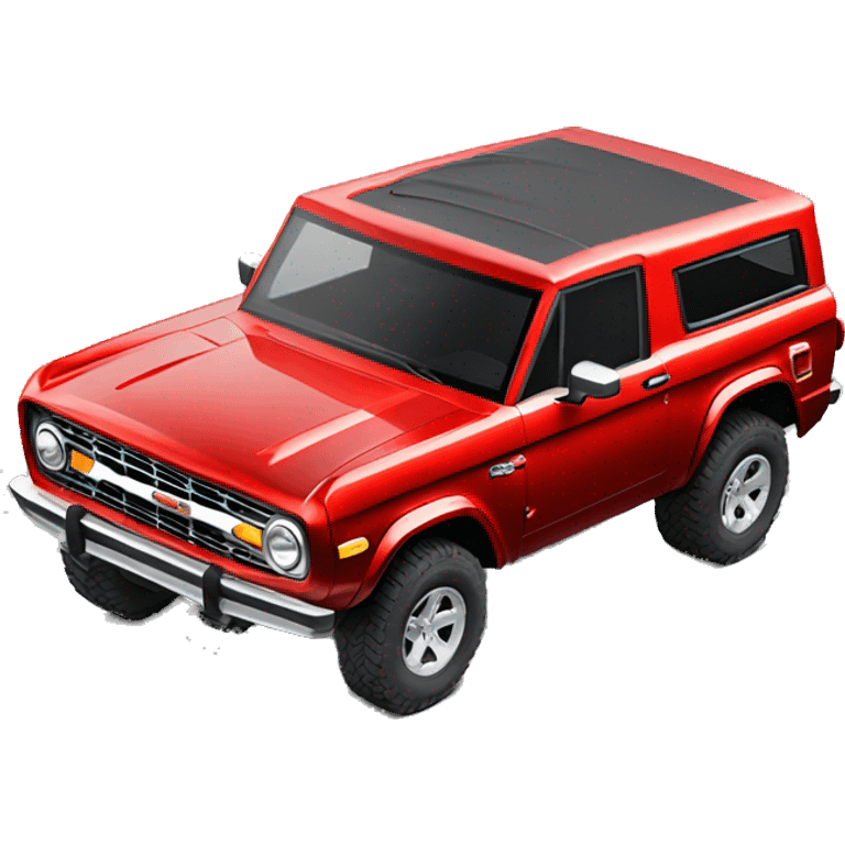 Hot Pepper Red Metallic Ford Bronco Big Bend emoji