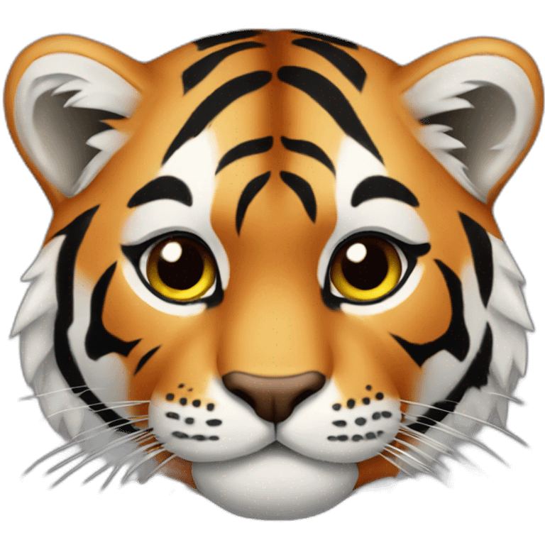 Tiger in a tuxedo emoji