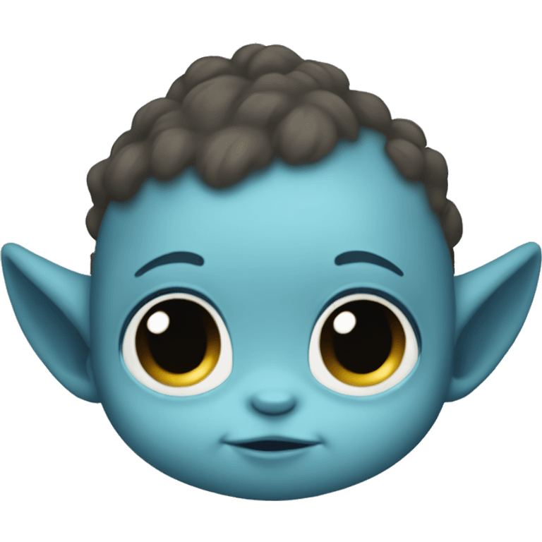 Blue baby grogu  emoji