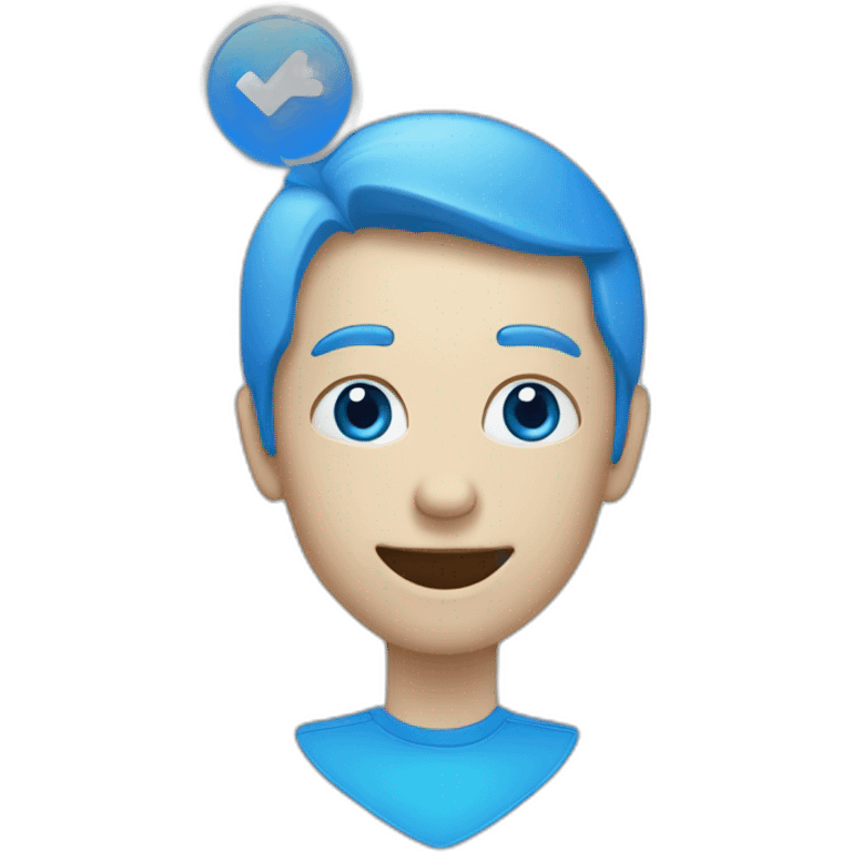 blue verify checkmark emoji