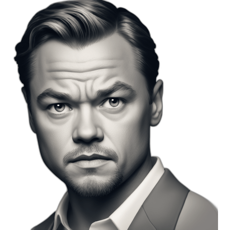 leonardo di caprio serious emoji