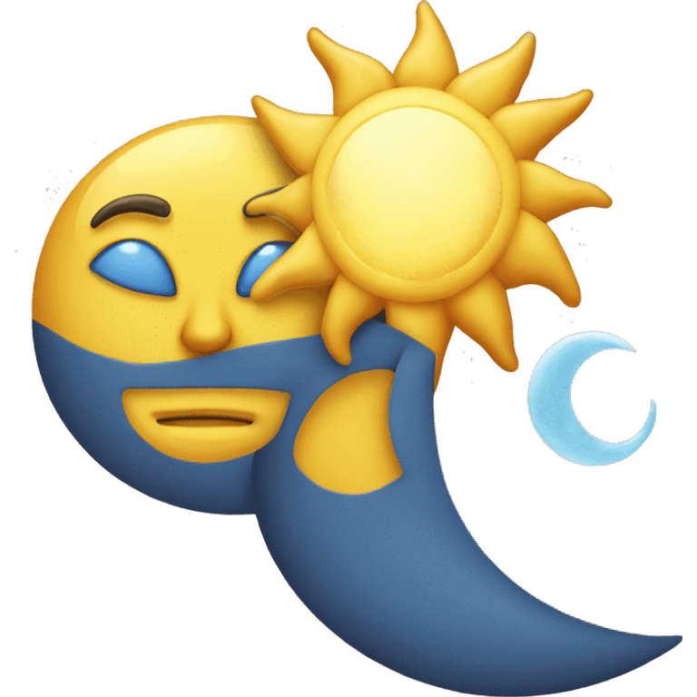 Sun and moon emoji