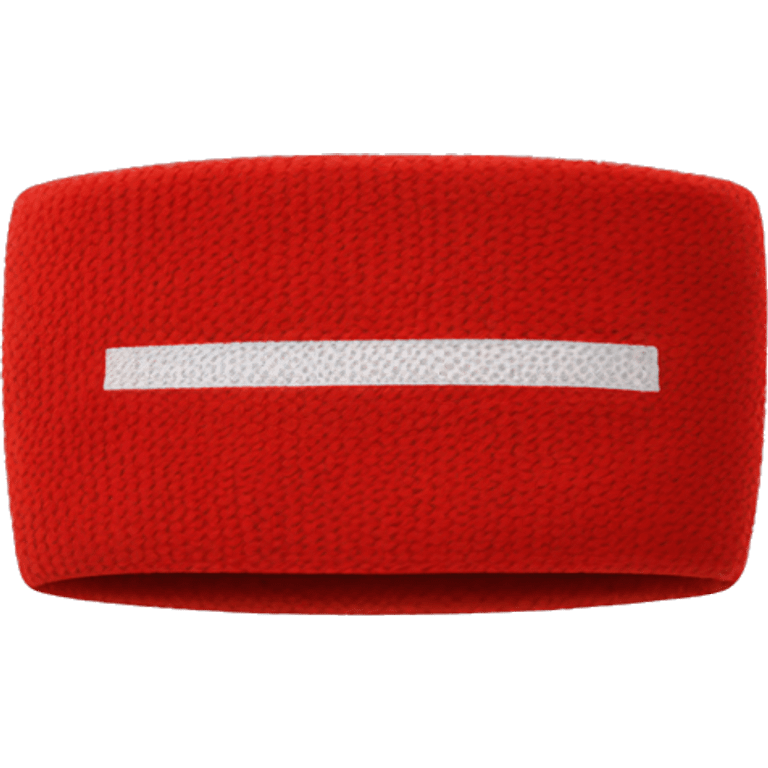 red sport sweatband emoji