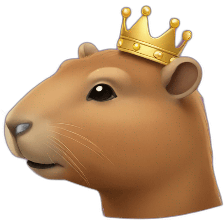 queen-capybara emoji