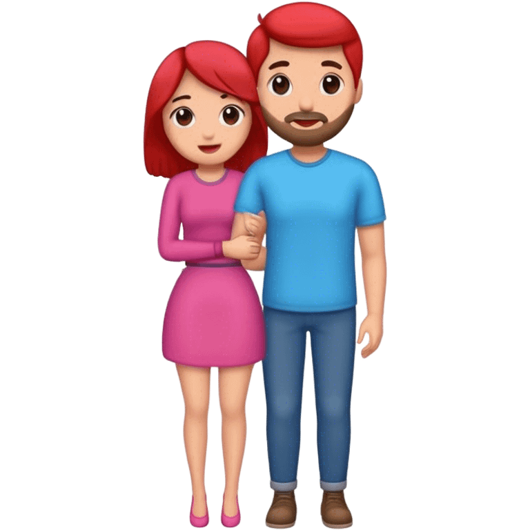 pareja de hombre y mujer enamorados emoji