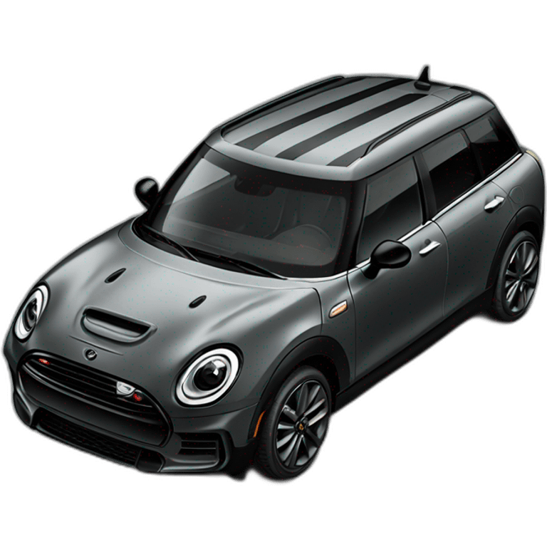 grey mini clubman black pack black stripes emoji