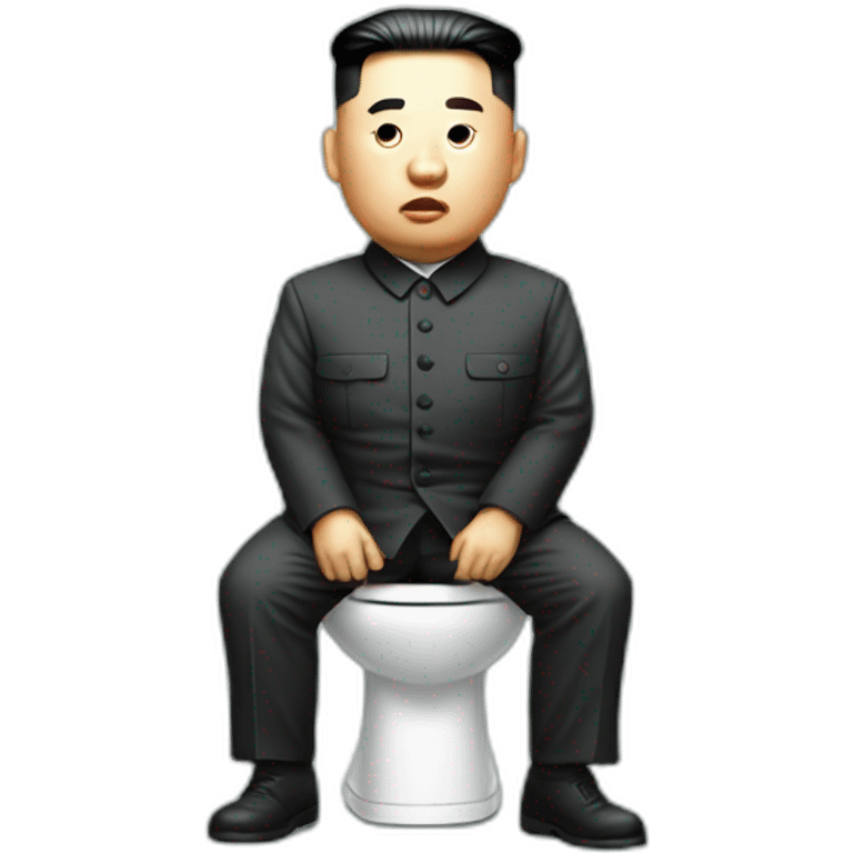 Kim jung un on toilet emoji