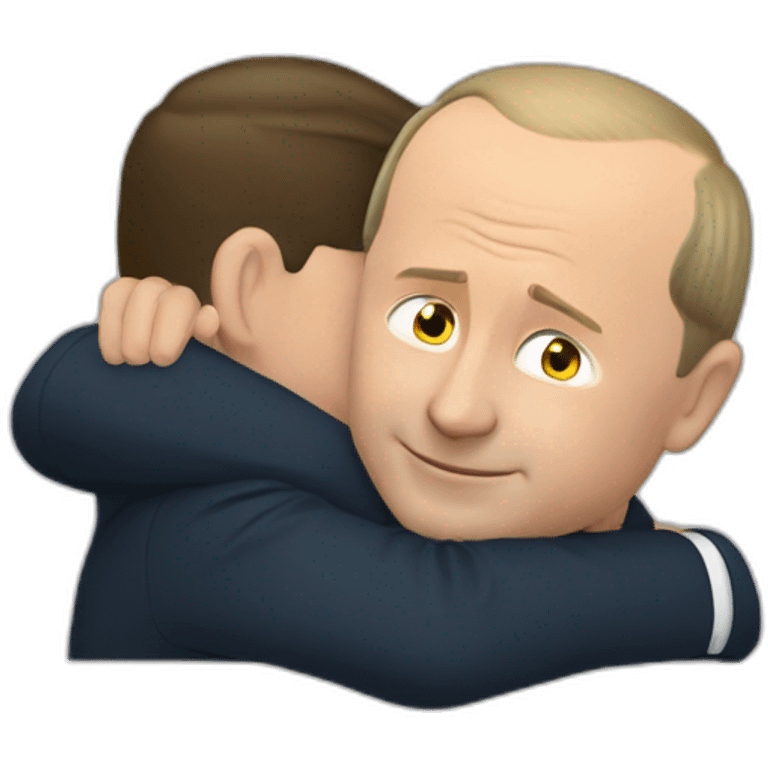 putin hugs zelensky emoji