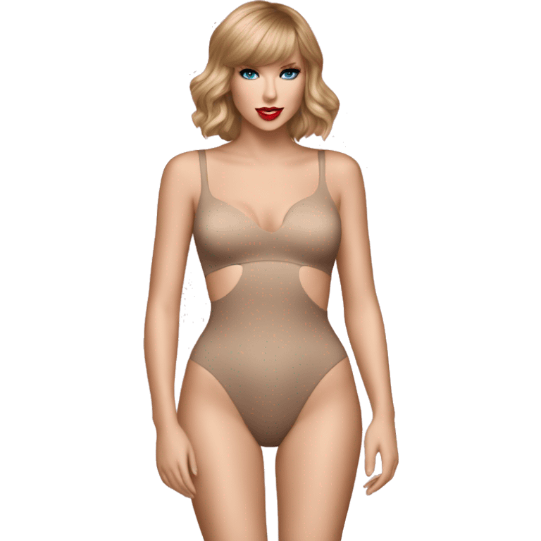 Taylor Swift with Lover body suite emoji