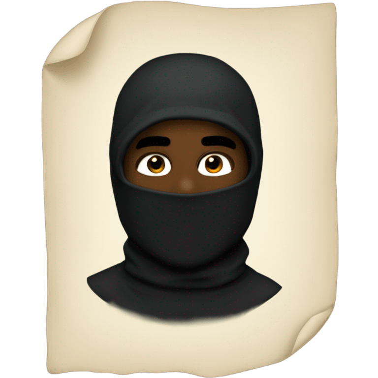 kanye with black balaclava emoji  emoji