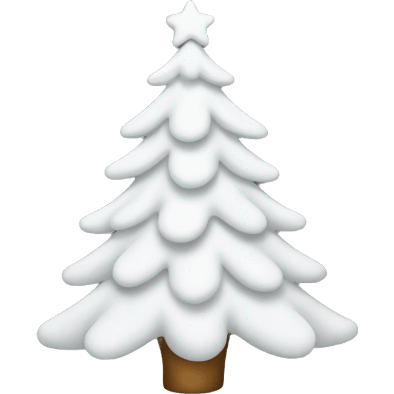 White Christmas tree emoji