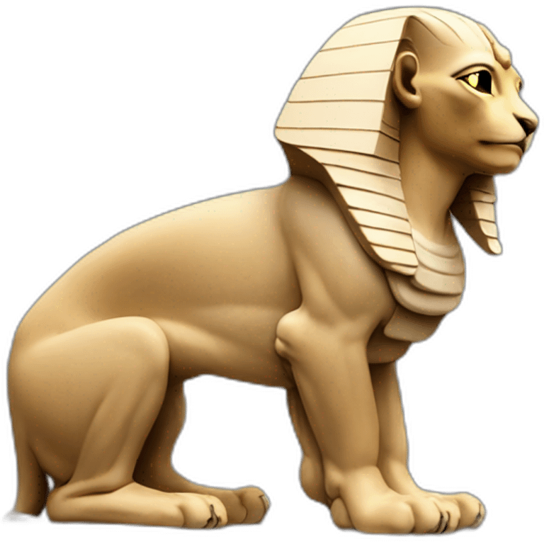 Sphinx réalist avec les couleurs actuelles emoji