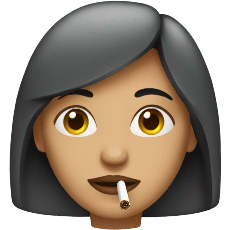 woman with a cigarette emoji