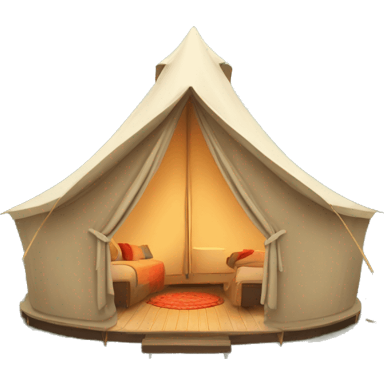 Glamping tent emoji