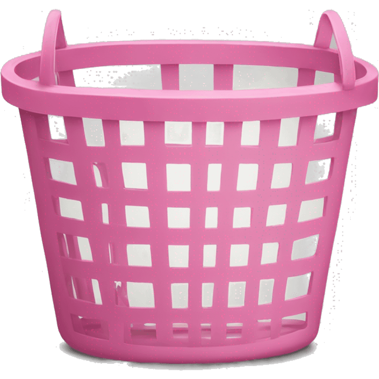 Pink laundry basket emoji