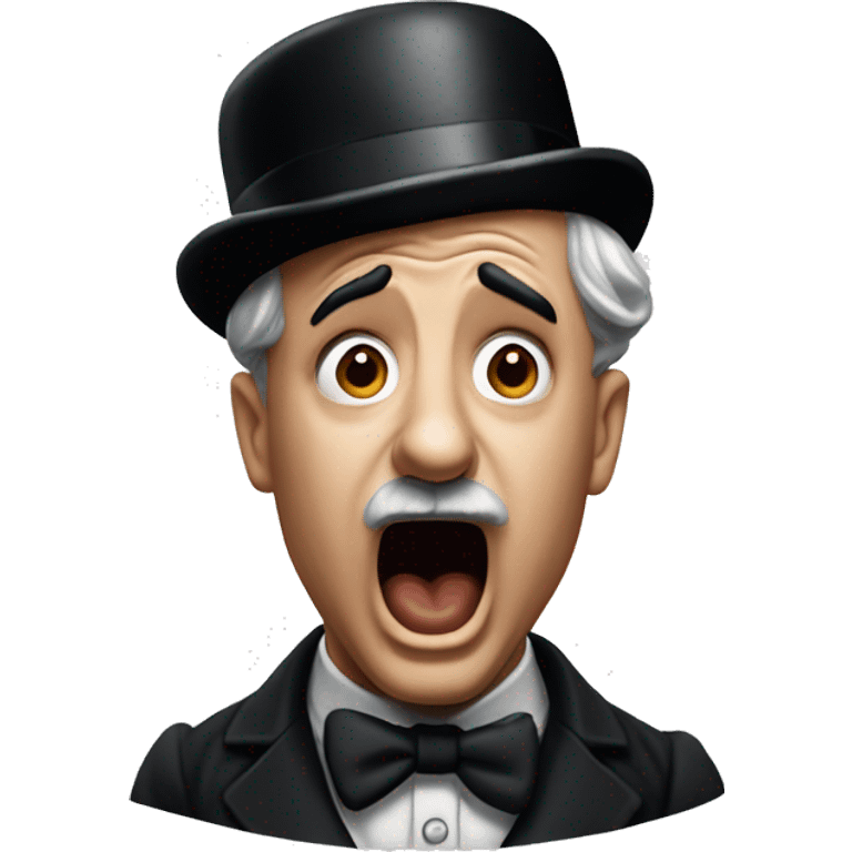 Charlie Chaplin shock emotion emoji