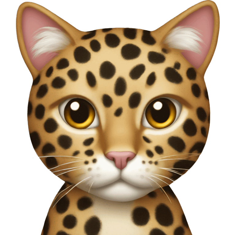 Cat with leopard print  emoji