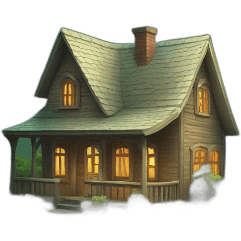 house in the woods emoji