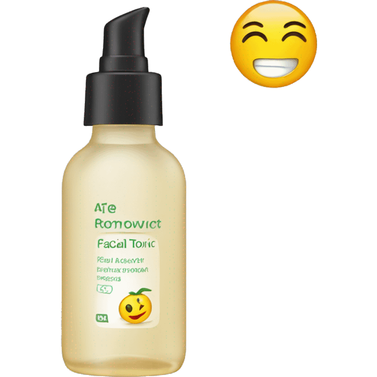 facial tonic with label emoji