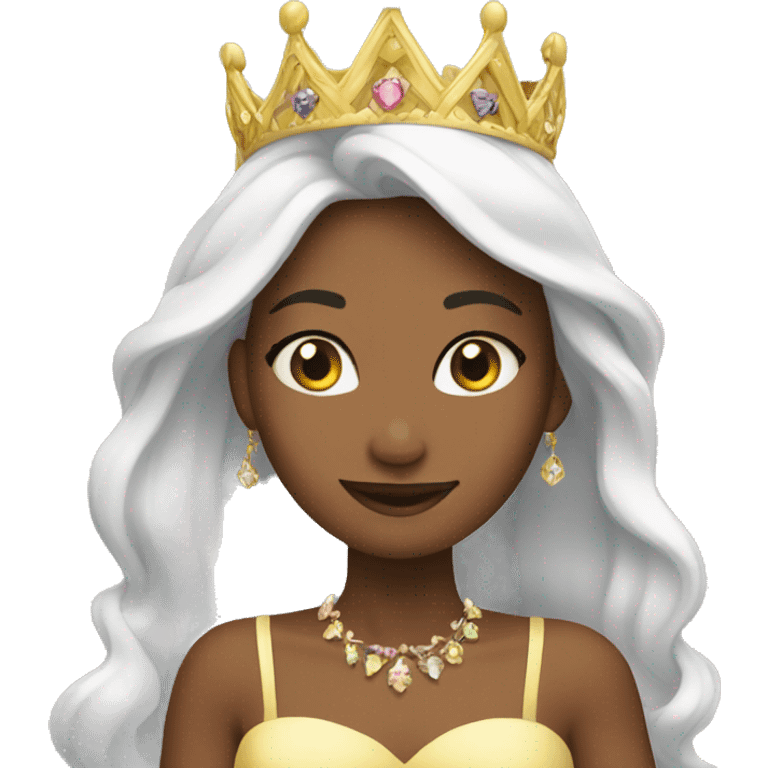 Princess at a party emoji