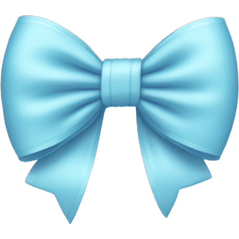 Pastel blue bow emoji