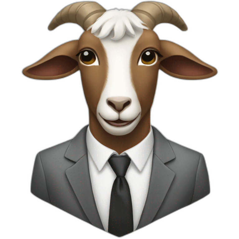 Goat ina suit emoji