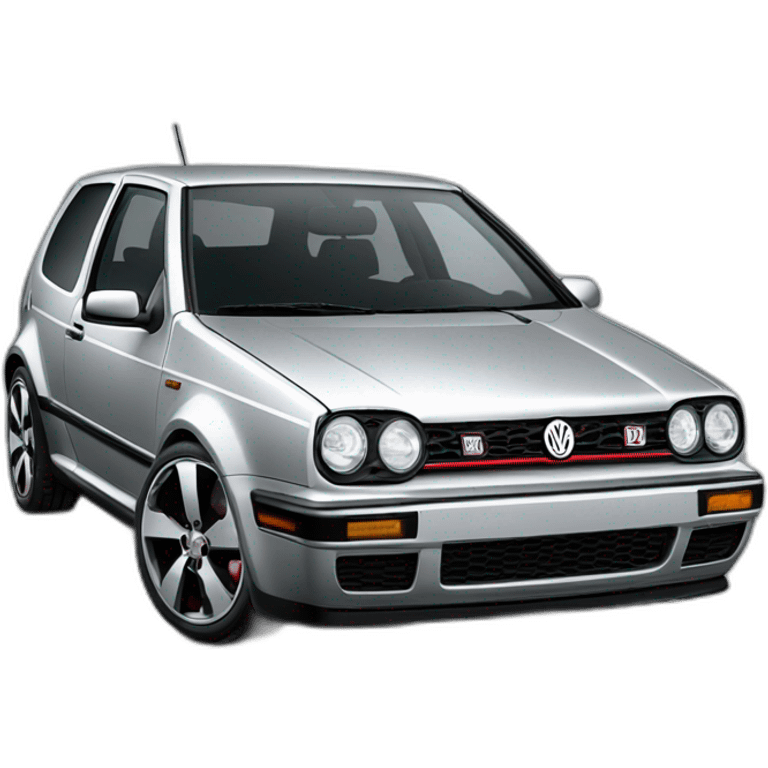 Light silver Volkwagen Golf GTI Mark 5 emoji