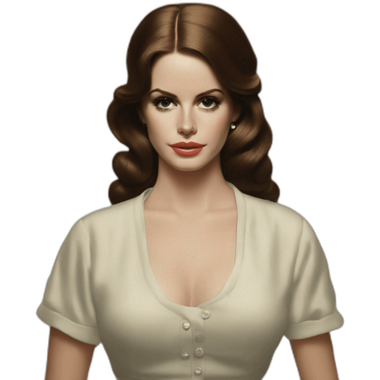 lana del rey norman fucking rockwell album cover emoji