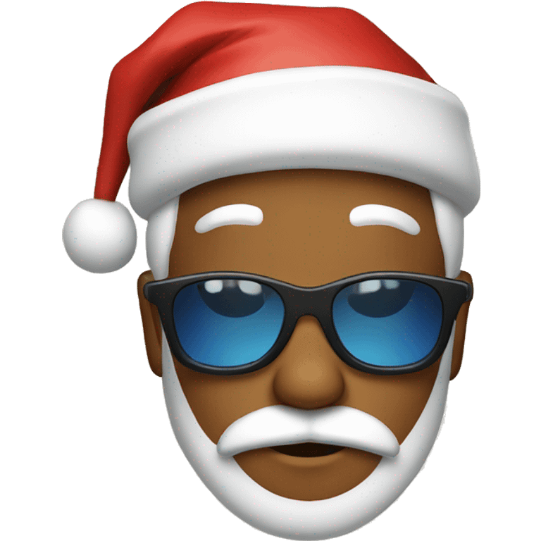 santa wearing sunglasses  emoji