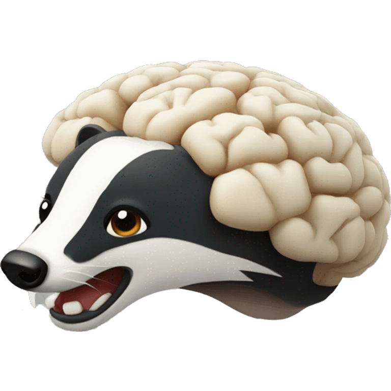 badger brain emoji